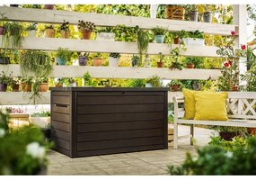 Cutie de depozitare pentru grădină maro din plastic Ontario – Keter