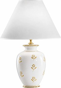 kolarz 731.70W.160 - Lampă de masă NONNA 1xE27/100W/230V flori alb/auriu