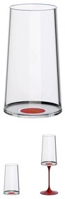 Set 2 pahare dе cristal Trebonn SplitGlass 2025131, 320 ml, Ø7.8x12.5 cm, Posibilitate atașare picior, Rosu