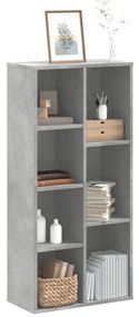 vidaXL Bibliotecă, gri beton, 50x25x105 cm, lemn compozit