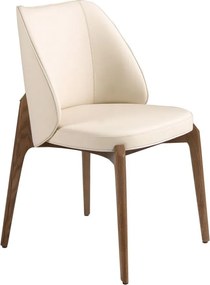 Scaun Lux tapitat cu piele sintetica Cream