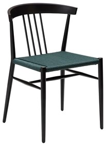 Scaun de dining negru/turcoaz Sava – DAN-FORM Denmark
