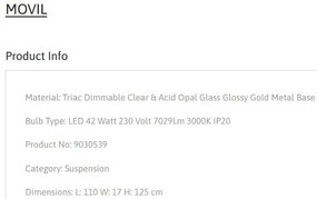 Lustra LED design modern decorativ Movil