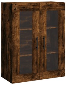 828505 vidaXL Dulap montat pe perete, stejar fumuriu, 69,5x34x90 cm