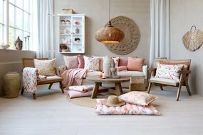 Vitrina alba, de perete, din lemn masiv si furnir, cu 2 usi si 3 rafturi, aspect rustic, Marseille