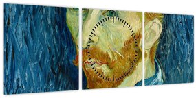 Tablou - Vincent van Gogh, Self-Portrait, reproducere (cu ceas) (90x30 cm)