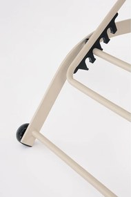 Șezlong de grădină în culoare naturală din metal Taylor – Bizzotto