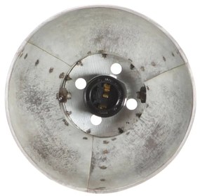 Lampa de perete industriala, argintiu, 45 x 25 cm, E27 1, Argintiu, 2 la rand
