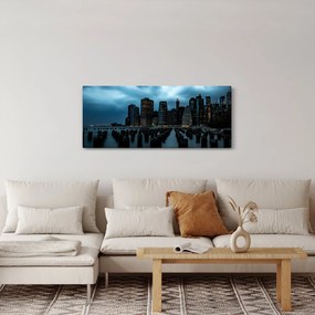 Tablou - Privire spre Zgârâie nori din New York (120x50 cm)
