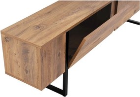 Comodă TV în culoare naturală cu aspect de lemn de pin 180x50x29,5 cm Serenity – Kalune Design