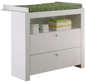 Comodă cu raft Ollie Typ 630 + Typ 660 (stejar alb) (cu masă de înfășat). 1034952