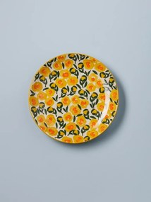 Farfurie din ceramica, D21cm Retro Flowers