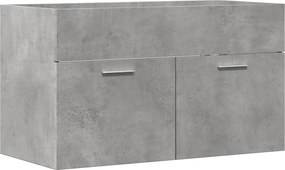 vidaXL Dulap de chiuvetă, gri beton, 80x38,5x46 cm, PAL
