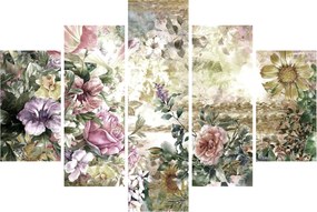 Tablou - Flori de design (150x105 cm)