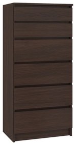 Supermobel Comoda AREVA K60 6SZ, 60x130x40, wenge