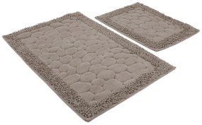 Set covorase de baie 2 piese, Chilai, Stone, Bumbac, Multicolor