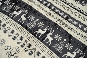Lenjerie cocolino WINTER DEER gri Dimensiune lenjerie de pat: 2 buc 70 x 90 cm | 200 x 220 cm