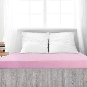 Cearșaf de pat 4Home din frotir Ideal roz , 60 x120 cm, 60 x 120 cm