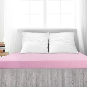 Cearșaf de pat 4Home din frotir Ideal roz , 60 x120 cm, 60 x 120 cm