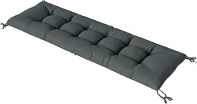 Outsunny Pernă pentru paleți detașabilă Pernă de șezut cu curele Pernă pentru paleți pentru majoritatea șezlongurilor 198x65x13cm Gri închis | Aosom Romania