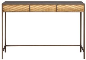 Consola din metal, cu finisaj auriu patinat, Brass