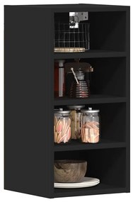 vidaXL Dulap suspendat “Riga”, negru, 30x29,5x60 cm, PAL