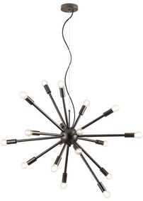 Lustră pe cablu Redo 01-2936 STELLAR 18xE14/25W/230V negru