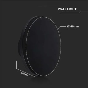 Aplică LED de exterior LED/12W/230V 4000K IP65 negru