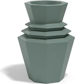 Ghiveci plante design decorativ modern exterior/interior ORIGAMI Hinoki 51x51x80cm