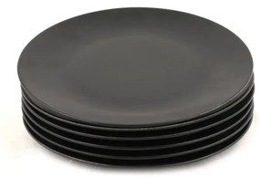Farfurii din ceramică negru mat 6 buc. ø 25 cm – Hermia