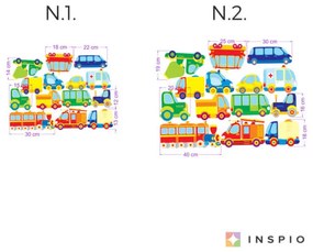 INSPIO Decorațiuni pentru perete cu mașini pentru copii