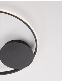 Lustra LED aplicata design modern circular FULINE negru NVL-9348073