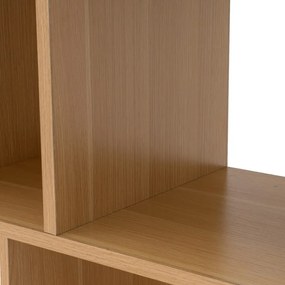 Bibliotecă de copii în culoare naturală cu aspect de lemn de stejar 63x159 cm Mid-Lines – Casa Selección
