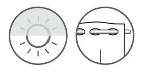 Perdea albă din voal 140x48 cm Dandelion – Sehlbach