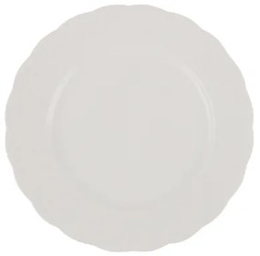 Set de veselă, 24 piese, alb/porțelan