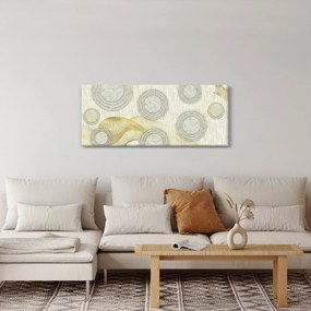 Tablou - Abstract, cercuri de marmură (120x50 cm)