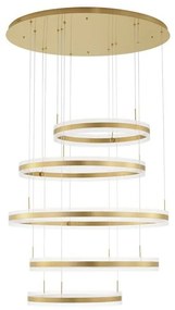 Lustra LED dimabila, design modern Agos auriu 106cm
