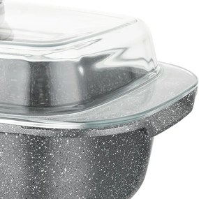 Florina Tigaie din aluminiu cu capac aromat Lava 4,5 l, 32 × 22 × 11 cm