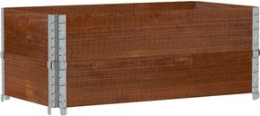 vidaXL Jardinieră de grădină, maro, 100x50 cm, lemn masiv de pin