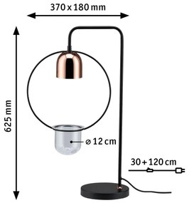 Paulmann 79746 - Lampă de masă FANJA, 1xGU10/20W, 230V, finisaj fumuriu