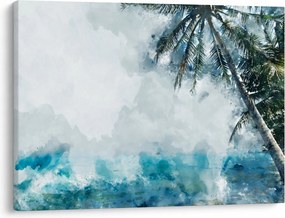 Tablou - Palmier lângă mare (70x50 cm)