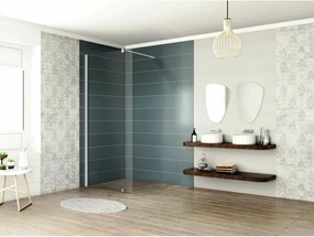 Paravan de dus tip Walk-In Inter Ceramic crom 120x200 cm sticla transparenta