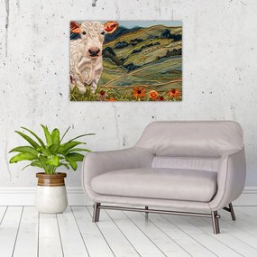 Tablou - Imitație de motiv tricotat (70x50 cm)