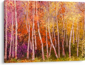 Tablou - Pădurea colorată (70x50 cm)