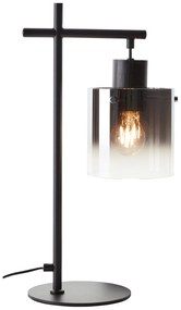 BRILLIANT Lampa de masa SIMONIS neagra 25.7/18/51 cm