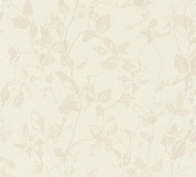 Tapet netesut motiv floral Hygge bej/crem 10,05 x 0,53 m