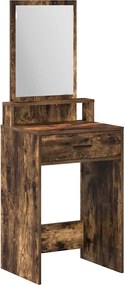 vidaXL Masă de Machiaj Stejar fumuriu 50 x 41 x 140 cm Lemn compozit