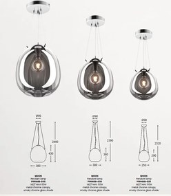 Lustra, Pendul ultra modern, diametru 30cm MOON