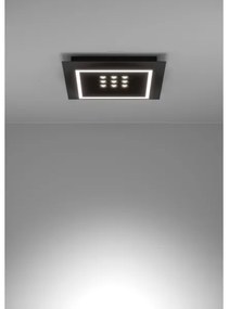 Plafonieră LED dimabilă Eglo 901192 BALAZOTE LED/21,4W/230V negru + telecomandă
