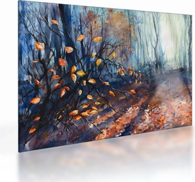 Tablou pe sticlă - Razele solare de toamnă (70x50 cm)